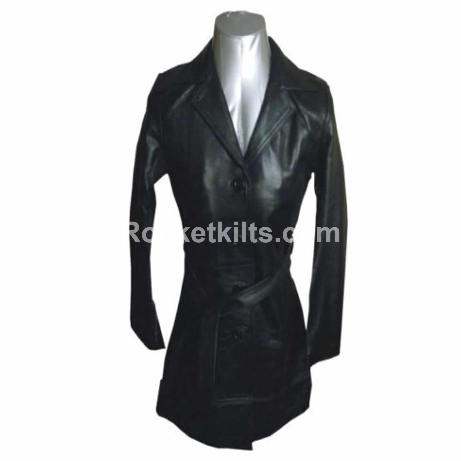 Vintage Style Leather Women's Tailcoat 