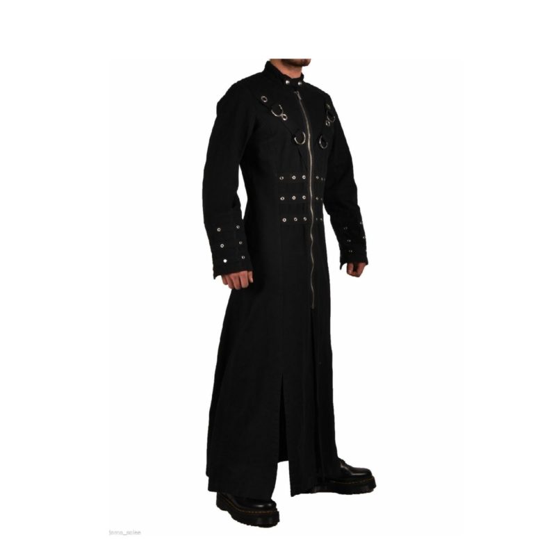 Industrial Mens Gothic Coat Black Military Coat For Sale Nov 2020