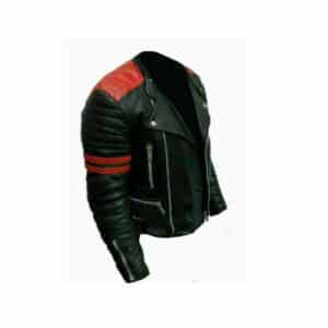 Black Red Leather Jacket