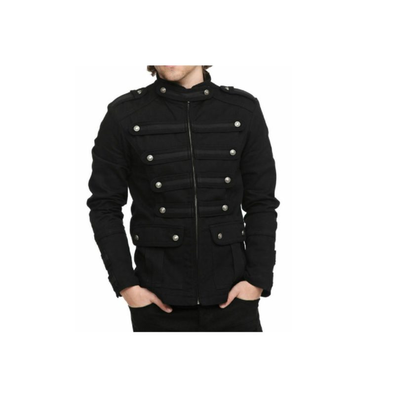 Black Vintage Pea Coat Jacket Mens Military Coat For Sale Nov 2020