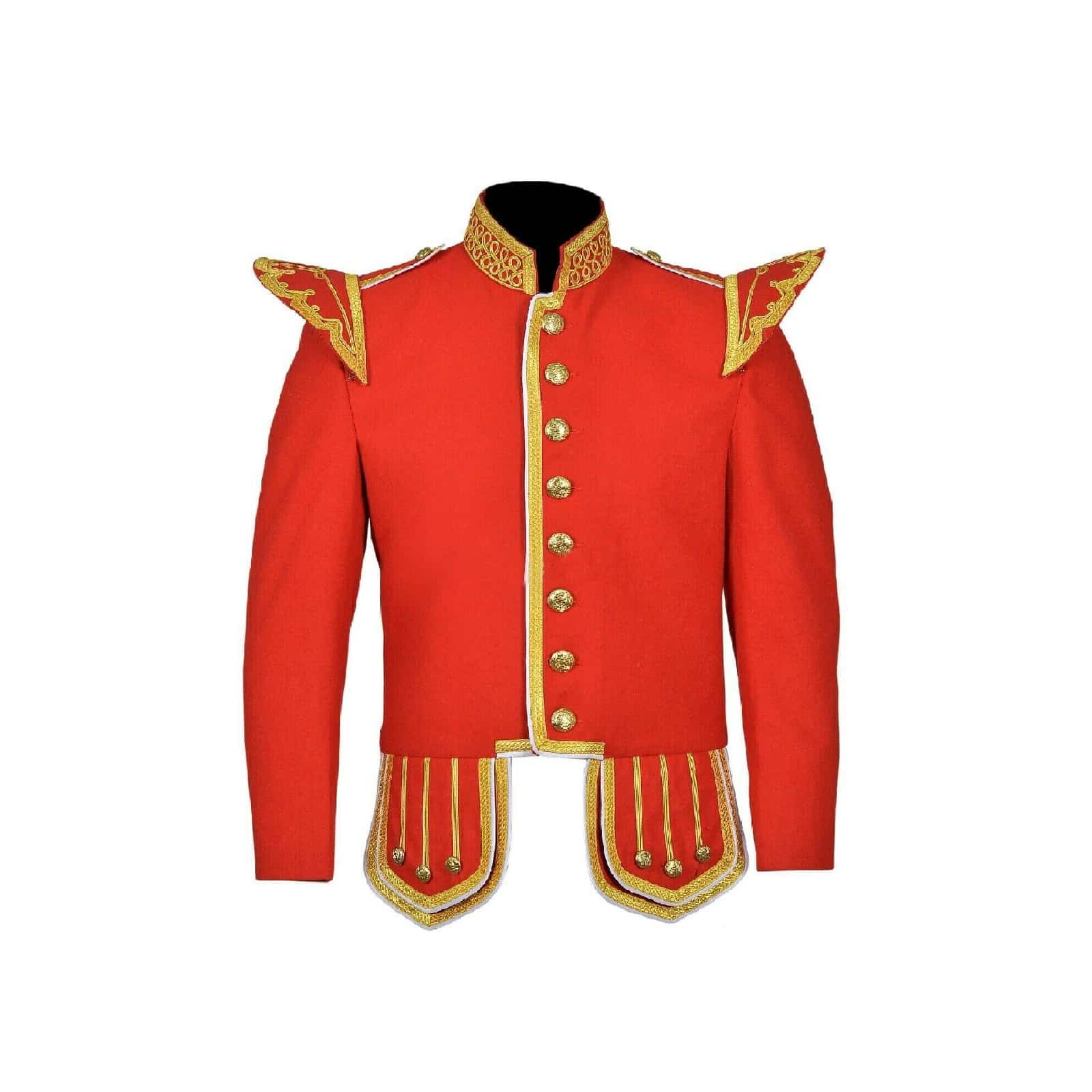 Red Pipe Band Doublet Drummer Jacket