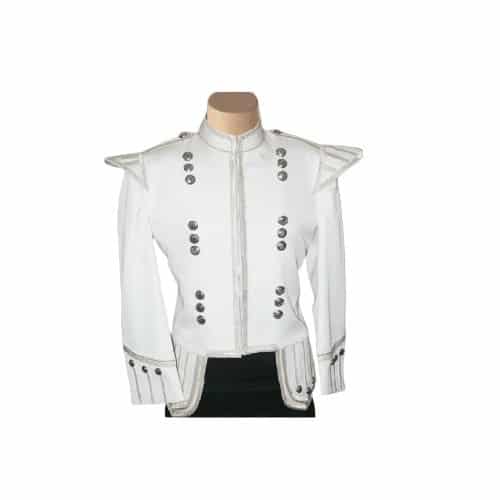 New Ladies White Princess Military Gothic Gold Braid Wool Jacket Fast  Shipping | eBay