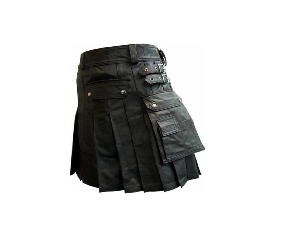Mens Black Casual Kilt Leather Kilts For Sale Nov 2020 Rocketkilts